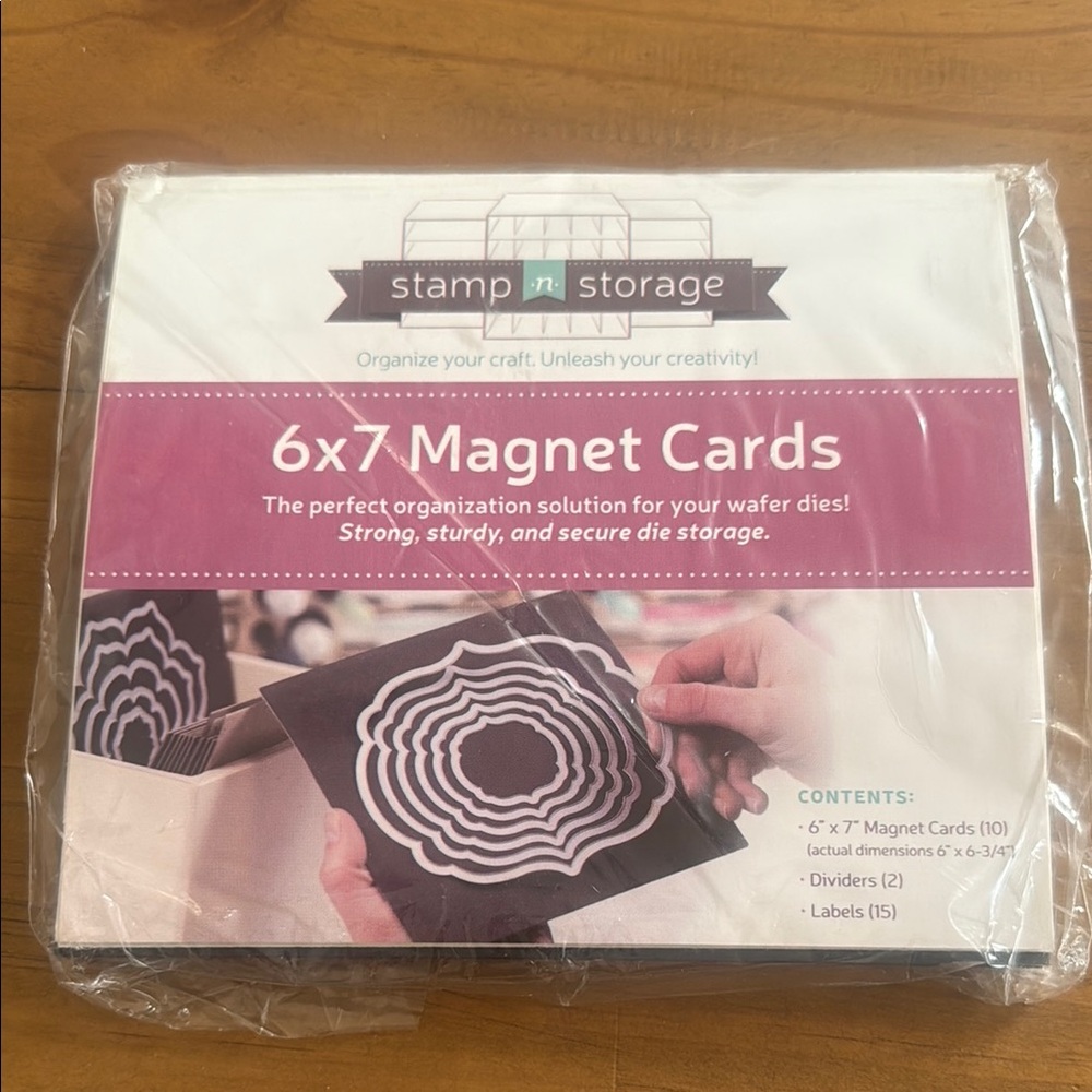 6x7 Magnet Cards for Craft Organization